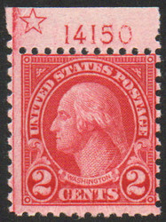 # 579 Fine+ OG NH, Plate number single w/ star marking, post office fresh!