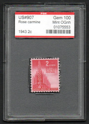 # 907 GEM OG NH, w/PSE (GRADED 100, ENCAPSULATED) CERT, eye popping color, CHOICE!