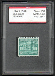 #1059 GEM OG NH, w/PSE (GRADED 100, ENCAPSULATED) CERT, vibrant color, CHOICE!