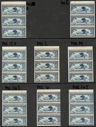 #C 10a F/VF OG NH, BY POSITION,  You are only BUYING ONE AT THIS PRICE, please tell us what ones you want.