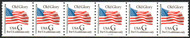 #2889 VF+ OG NH, Plate Strip of 6, plate no. 2222, very fresh color!