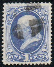 # 145 VF/XF, w/PSE (GRADED 85 (09/24)) CERT, cross roads cork cancel, pretty color, CHOICE!