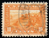 # 400 XF, w/PSE (GRADED 90 (10/07)) CERT, town cancel, vibrant color, SELECT!