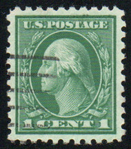 # 424 SUPERB, w/PSE (GRADED 95 (07/12)) CERT, line cancel, robust color, GEM!
