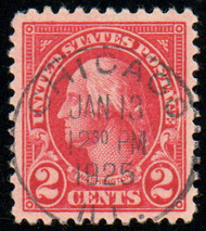 # 554 XF-SUPERB, w/PSE (GRADED 95 (02/09)) CERT, sock on the nose Chicago cancel, well centered, CHOICE!