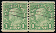 # 597 XF-SUPERB, w/PSE (GRADED 95 (03/16)) CERT, Pair, wavy line cancel, lovely color, GEM!