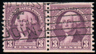 # 721 XF-SUPERB, w/PSE (GRADED 95 (07/19)) CERT, Pair, straight line cancel, robust color, GEM!