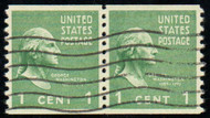 # 839 XF-SUPERB, w/PSE (GRADED 95 (07/19)) CERT, Pair, wavy line cancel, well centered, SELECT!