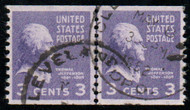 # 842 XF, w/PSE (GRADED 90 (10/17)) CERT, Line Pair, Cleveland cancel, pretty color, CHOICE!