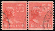 # 846 XF, w/PSE (GRADED 90 (03/10)) CERT, Line Pair, town cancels, eye popping color, SELECT!