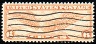 #C 19 VF, w/PSE (GRADED 80 (09/12)) CERT, bold wavy line cancel, vibrant color!