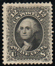 # 107 F/VF OG H, w/PSE (07/07) CERT, nicely centered, eye popping color, only 389 known to exist, only purchase with proper certification, this stamp is highly counterfeited, Tough to Find!