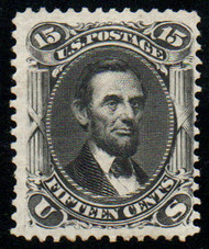 # 108 F/VF OG H, w/PSE (10/07) CERT, only 397 known to exist, bright and fresh, one nibbled perforation, only purchase with proper certification, this stamp is highly counterfeited, TOUGH TO FIND!