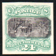 # 120 P4a SUPERB, INVERT, w/PSE (06/24) CERT, proof on cardboard, fresh colors, only 100 known to exist, Fresh Colors