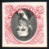# 122 P4a SUPERB, INVERT, w/PF (06/24) CERT, proof on cardboard, fresh colors, only 100 known to exist, CHOICE!