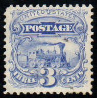 # 125 VF mint nu gum, w/CROWE (02/24) CERT, only 1408 known to exist, well centered for this most difficult issue, only purchase with proper certification, this stamp is highly counterfeited, CHOICE!