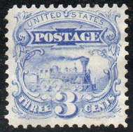 # 125 VF mint no gum, w/CROWE (02/24) CERT, only 1408 known to exist, well centered for this most difficult issue, only purchase with proper certification, this stamp is highly counterfeited, CHOICE!