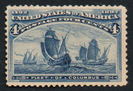 # 233a F/VF OG H, w/PF (10/91) CERT, darker blue of the known genuine copies, nicely centered for this issue that is usually only Fine,  only purchase with proper certification, this stamp is highly counterfeited, RARITY!
