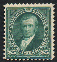 # 263 F/VF OG NH, w/PSE (12/18) CERT, an incredible never hinged stamp, only a few genuine never hinged 263's are known, only purchase with proper certification, this stamp is highly counterfeited, SUPER FIND!