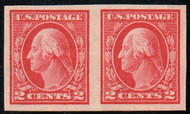 # 409 VF/XF OG NH, Pair, equal margins, nice