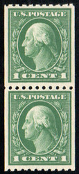 # 441 F/VF OG NH, Pair, top stamp is very nice!