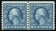 # 458 F/VF OG NH, Pair, a tough pair to find genuine, nice!