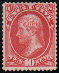 #O 14 F/VF OG H, strong bright color, nicely centered, Fresh!