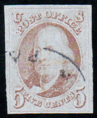 #   1 VF/XF, used, lovely town cancel, four large margins, Nice and Fresh!