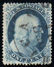 #  20 VF, w/PF (05/25) CERT, tiny thin on nose of Franklin, Nice Looking Stamp!