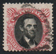 # 132 F/VF, w/PF (07/81) CERT, only about 40 used copies are known, nice lighter cancel, terrific color, only purchase with proper certification, this stamp is highly counterfeited, VERY RARE!