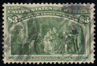 # 243 F/VF+, fainter cancel, fresh color, Super Nice!