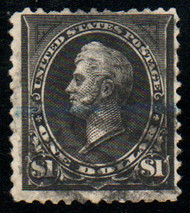 # 261A F/VF used, type II, thin, face free cancel, nice price