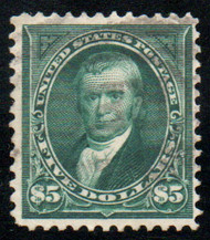# 278 F/VF, used, faintly canceled,  usually the high values have bold registered cancels, not the case on this one, Choice!