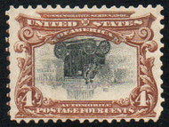 # 296a VF mint, w/PF (08/78) CERT, a very well centered 4c INVERT, fresh color, small repairs not noticeable, most 296a's have faults or thinned paper from poor removal from the government paper backing, also not known for its centering, RARITY!