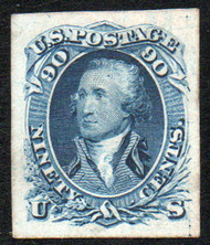 #  72 P4 XF-SUPERB, Proof on cardboard, pretty color, GEM!