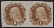# 112 P3 VF/XF, Pair, Proof on India, spectacular color, SELECT!