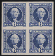 # 115 P4 VF/XF, Block of 4, Proof on cardboard, very fresh color, SELECT!