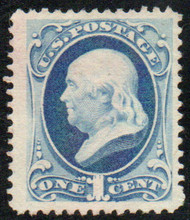 # 182 VF JUMBO mint, no gum, nice margins!
