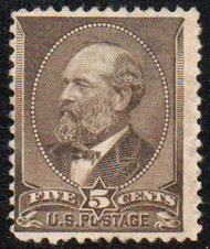 # 205 Fine+ OG H, small thin, rich color!