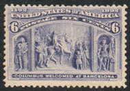 # 235 F-VF OG Hr, rare color variation, very nice find!