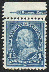 # 264 VF OG VVLH, single w/ partial imprint, vivid color!