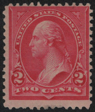 # 267 Fine+ OG H, dot error in "S" in cents, very neat!