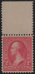 # 267a XF OG NH, single w/ top margin, pink shade, lovely find, SELECT!