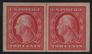 # 344 VF/XF OG H, Line Pair, vibrant color, SELECT!
