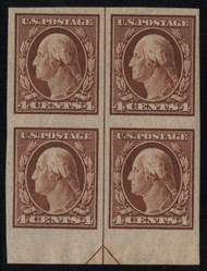 # 346 VF/XF OG H, Vertical Line Block of 4, rich color, CHOICE!