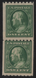 # 390 F-VF OG NH, Paste-up Pair, rich color!