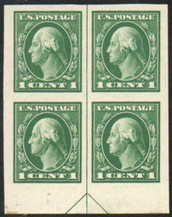 # 408 VF/XF OG NH, Vertical Arrow Block of 4, fresh color, CHOICE!