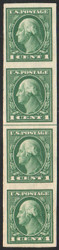 # 408v VF/XF OG NH, Line Strip of 4, super fresh color, SELECT!