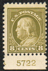 # 470 Fine+ OG H, Plate number single, fresh color!
