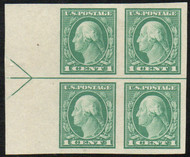 # 481 VF/XF OG H, Block of 4 w, horizontal line, rich color, SELECT!